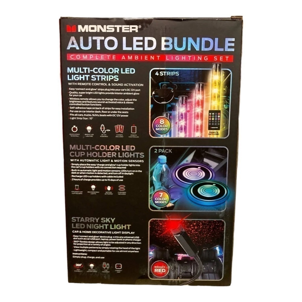 Monster 5 Piece Auto LED Lighting Kit - Picture 2 of 5